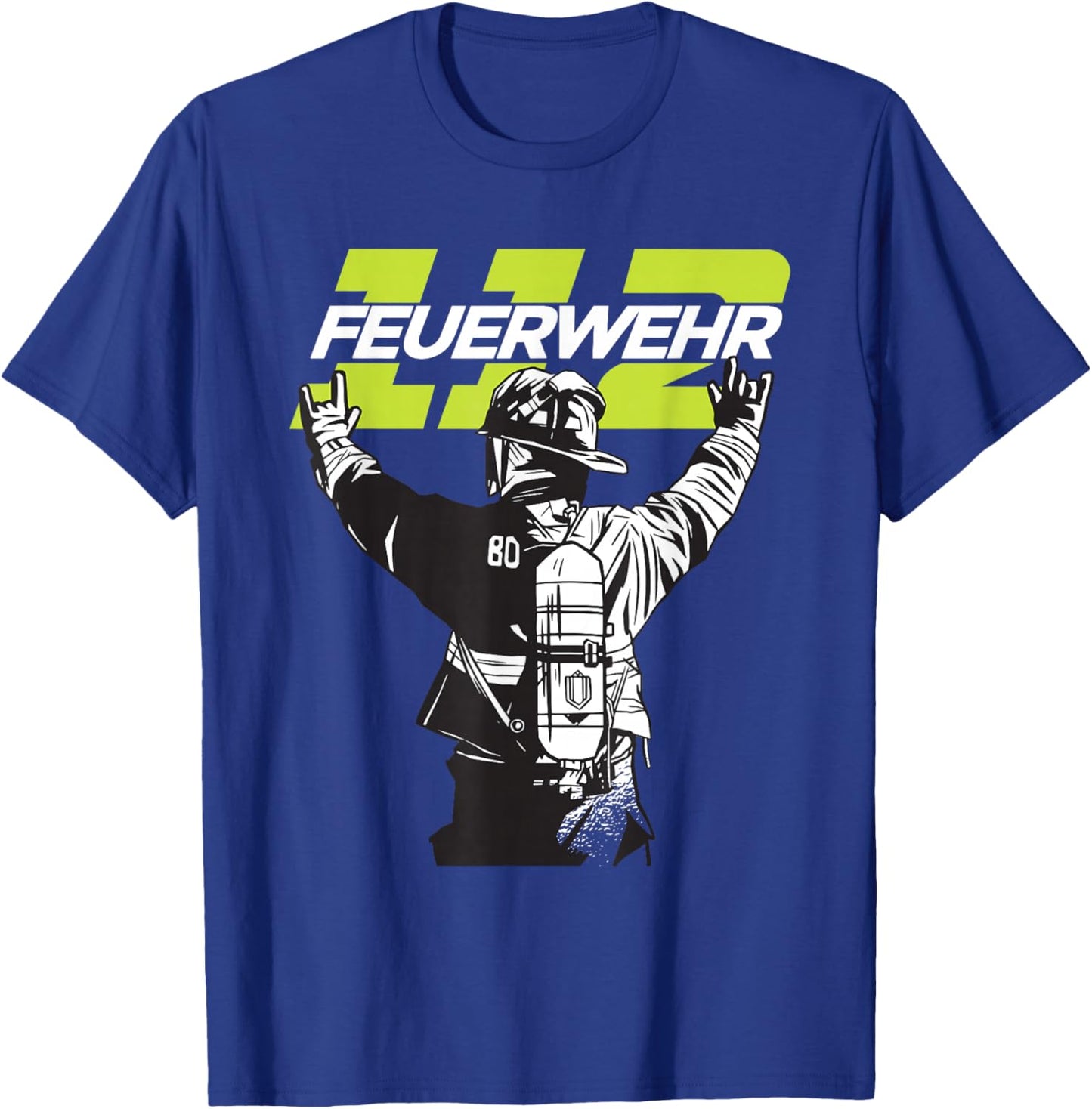 Feuerwehr Retten, Löschen, Bergen, Schützen 112 Herren Mann T-Shirt - T-Shirt | Royal