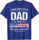 I Have Two Titles Dad And Grandpa Father's Day Grandpa Funny T-Shirt - T-Shirt | Royal