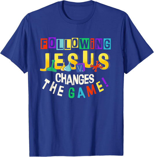 Following Jesus Changes The Game Vacation Bible School Crew T-Shirt - T-Shirt | Royal