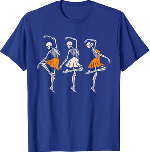 Spooky Skeleton ballet dance dress tutu For and girls T-Shirt - T-Shirt | Royal