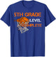 5th Grade Level Complete Basketball Back To School Boys T-Shirt - T-Shirt | Royal
