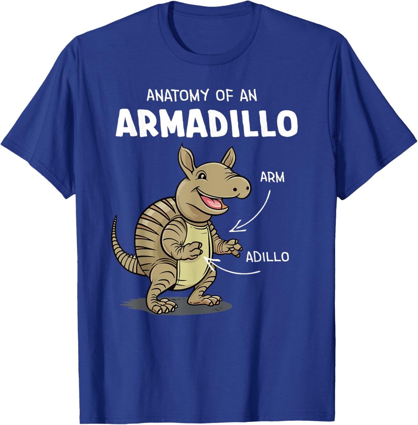 Anatomy of An Armadillo Funny T-Shirt - T-Shirt | Royal