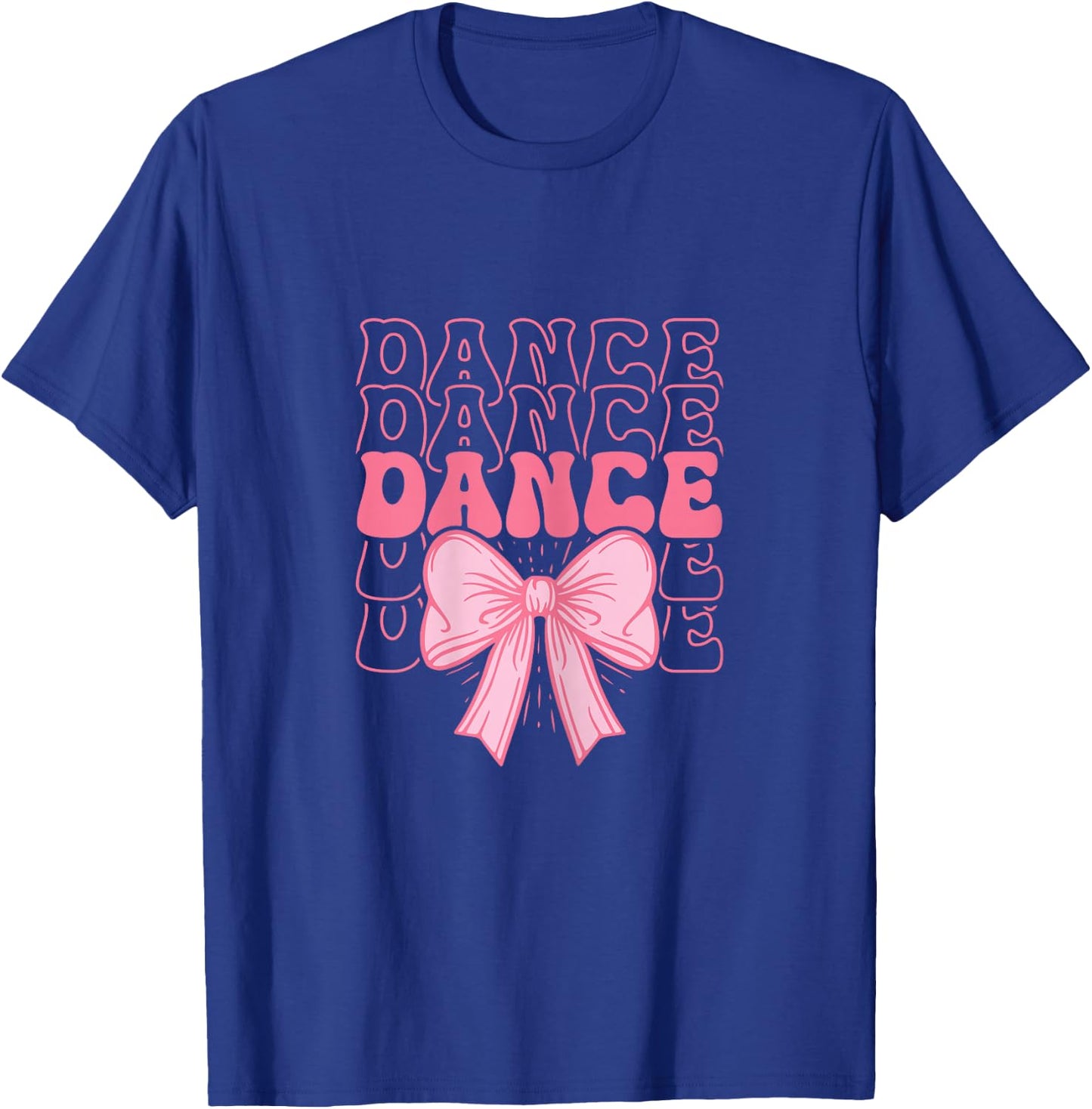 Cute Dance Coquette Bow Kids Girls Ballet Dancing T-Shirt - T-Shirt | Royal