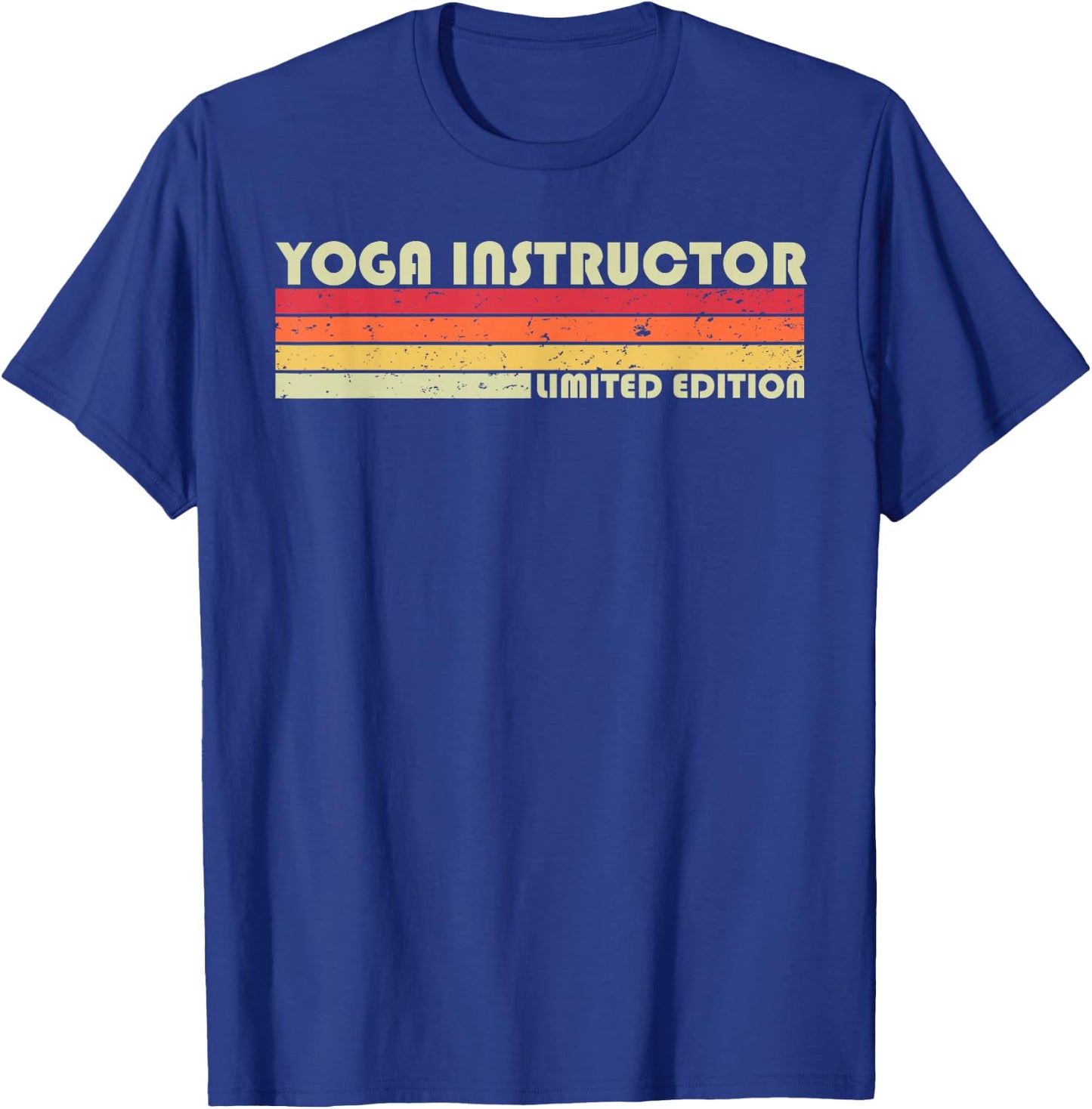 Personal Christmas Retro Vintage Graduation Gifts Yoga Instructor Funny Job Title Profession Birthday Worker T-Shirt - T-Shirt | Royal