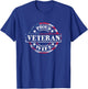 Proud Veteran Wife - American Flag Colors T-Shirt - T-Shirt | Royal