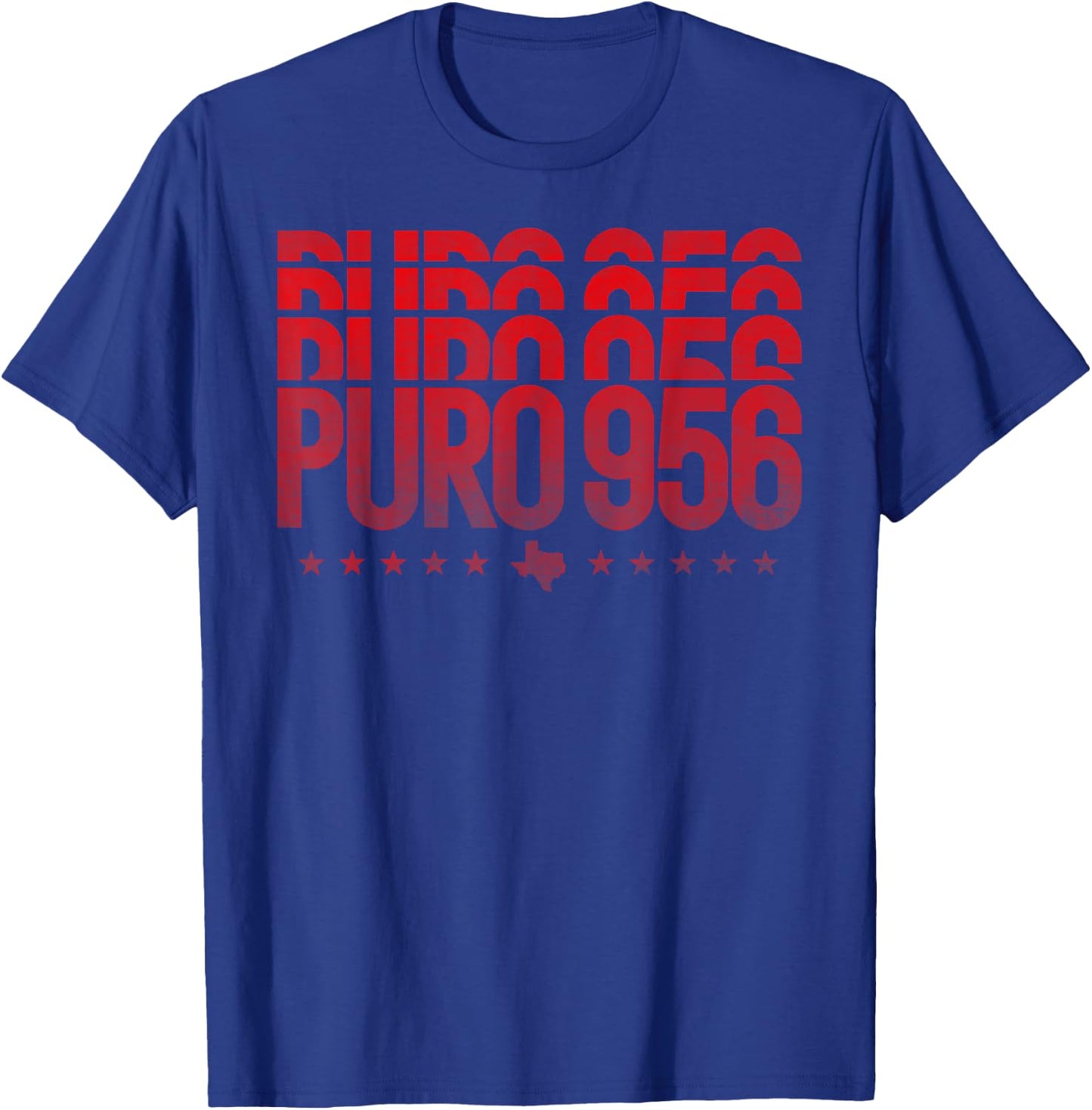 Puro 956 Valley Texas vintage distressed style graphics T-Shirt - T-Shirt | Royal