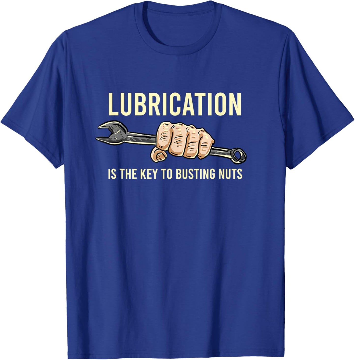 BoredKoalas Mechanic Lubrication Is The Key Funny Machinist Profession Men's Black T-Shirt - T-Shirt | Royal