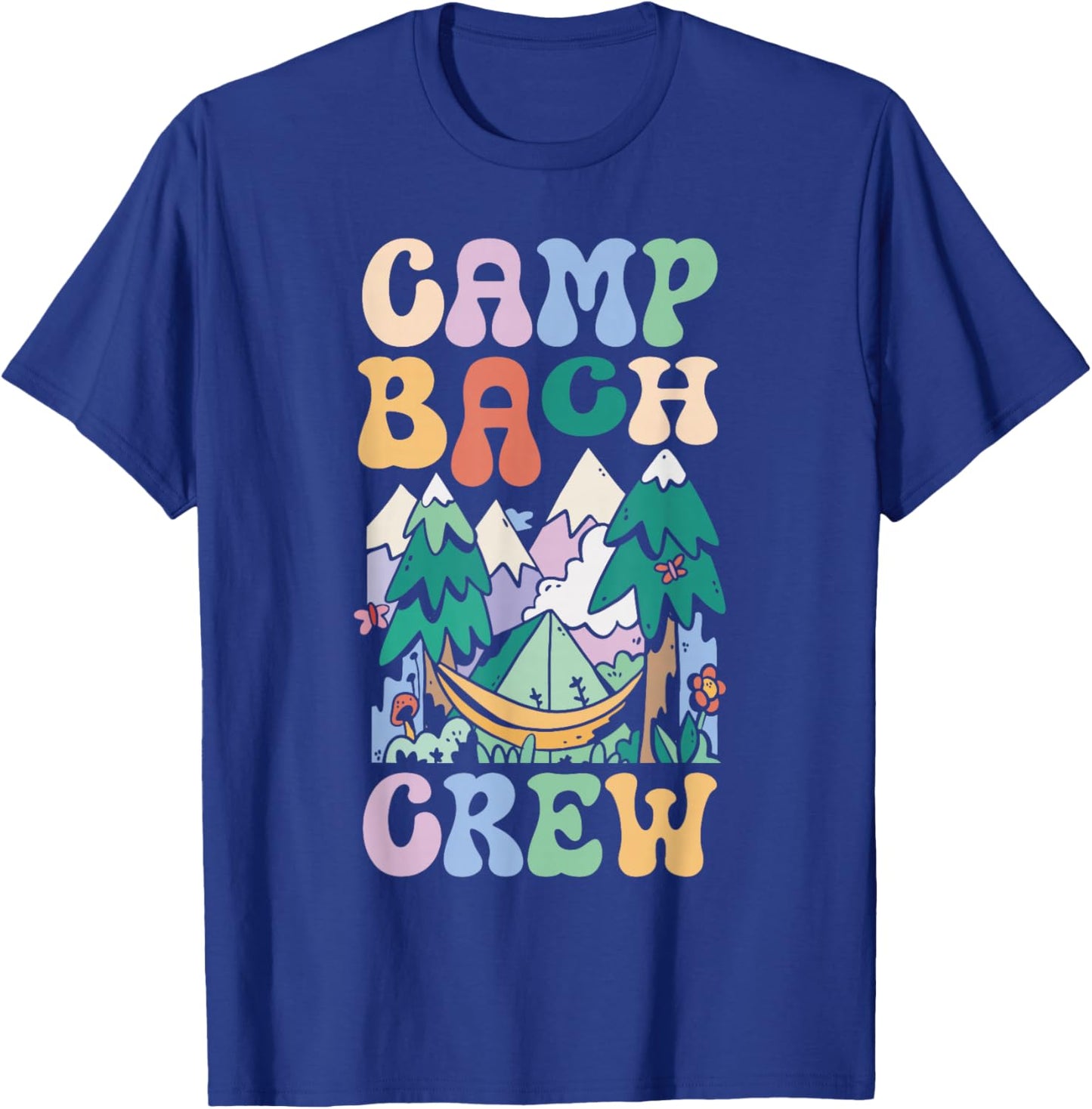 Camping Bridal Party Camp Bachelorette Camp Bach Crew T-Shirt - T-Shirt | Royal