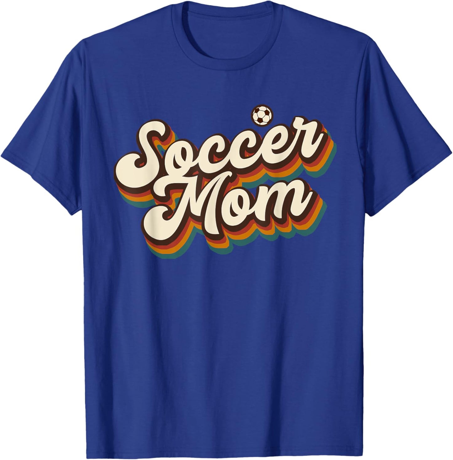 Retro Soccer Mom Graphic - Soccer Mom T-Shirt - T-Shirt | Royal