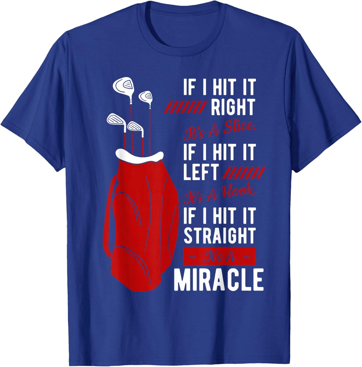 Golf Putter Par Golfer Birdie Golfing Bogey Eagle Gift T-Shirt - T-Shirt | Royal
