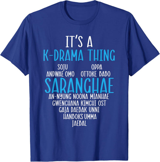 K Drama Oppa Korean Drama Finger Heart Saranghae K-Drama T-Shirt - T-Shirt | Royal