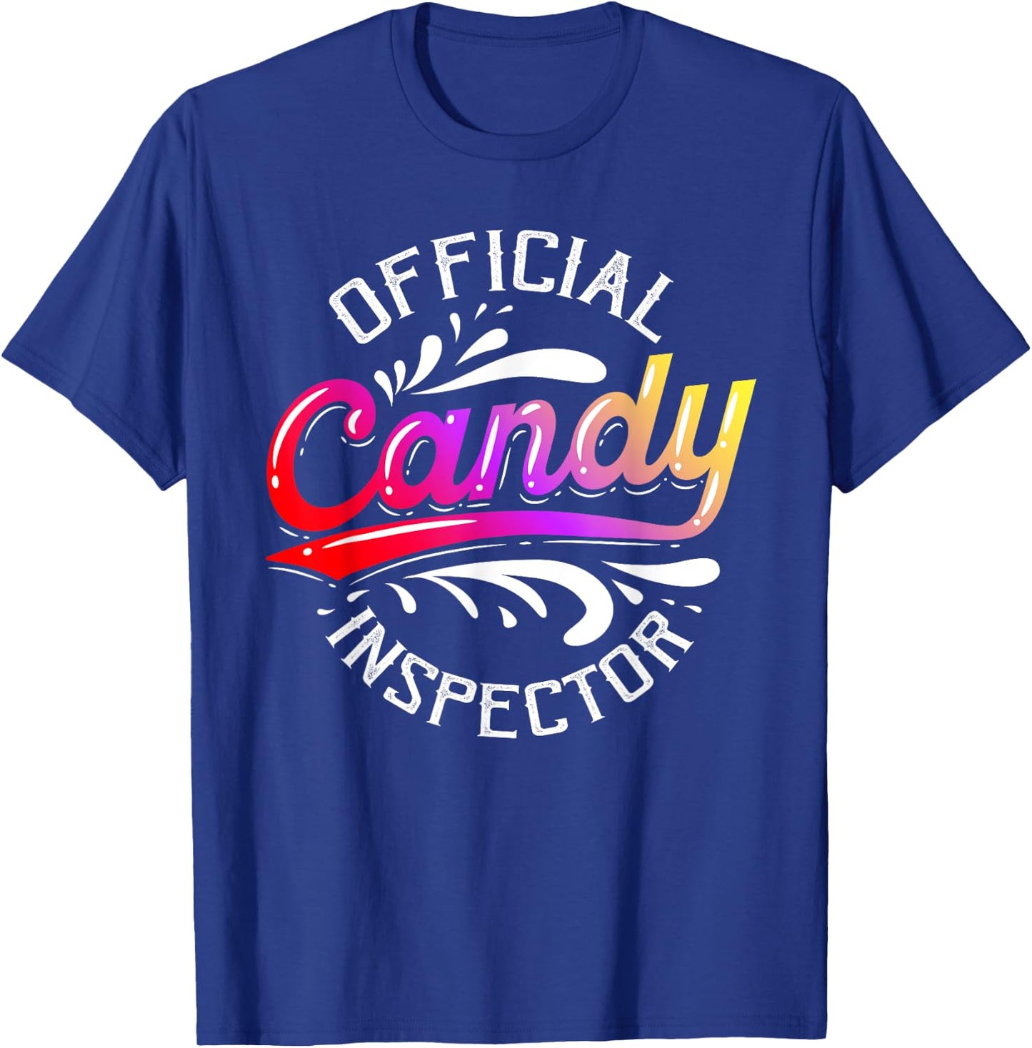 Funny Halloween Retro Vintage Candy Inspector Costume T-Shirt - T-Shirt | Royal