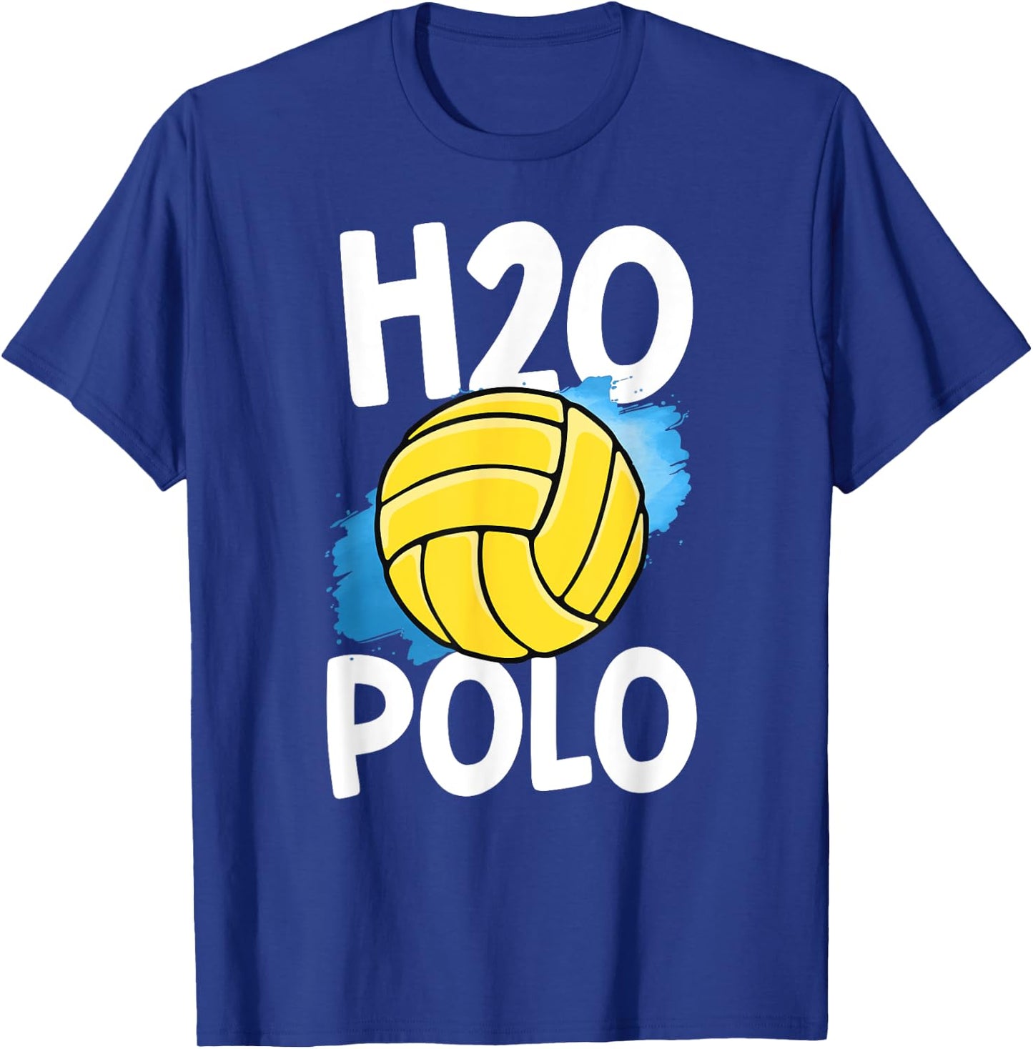 H2O Polo Water Polo Shirt Funny Player Ball Swim Men Boys T-Shirt - T-Shirt | Royal