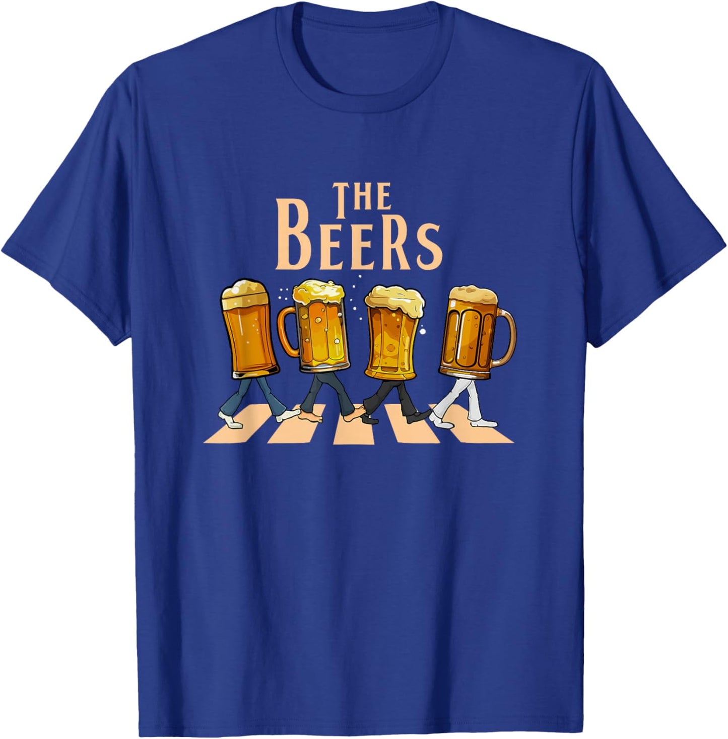 The Beers Abbey Road Parody Funny Beer Lovers T-Shirt - T-Shirt | Royal