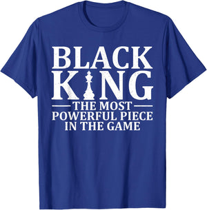 Best African King Design Dad Afrocentric Chess Lover T-Shirt - T-Shirt | Royal