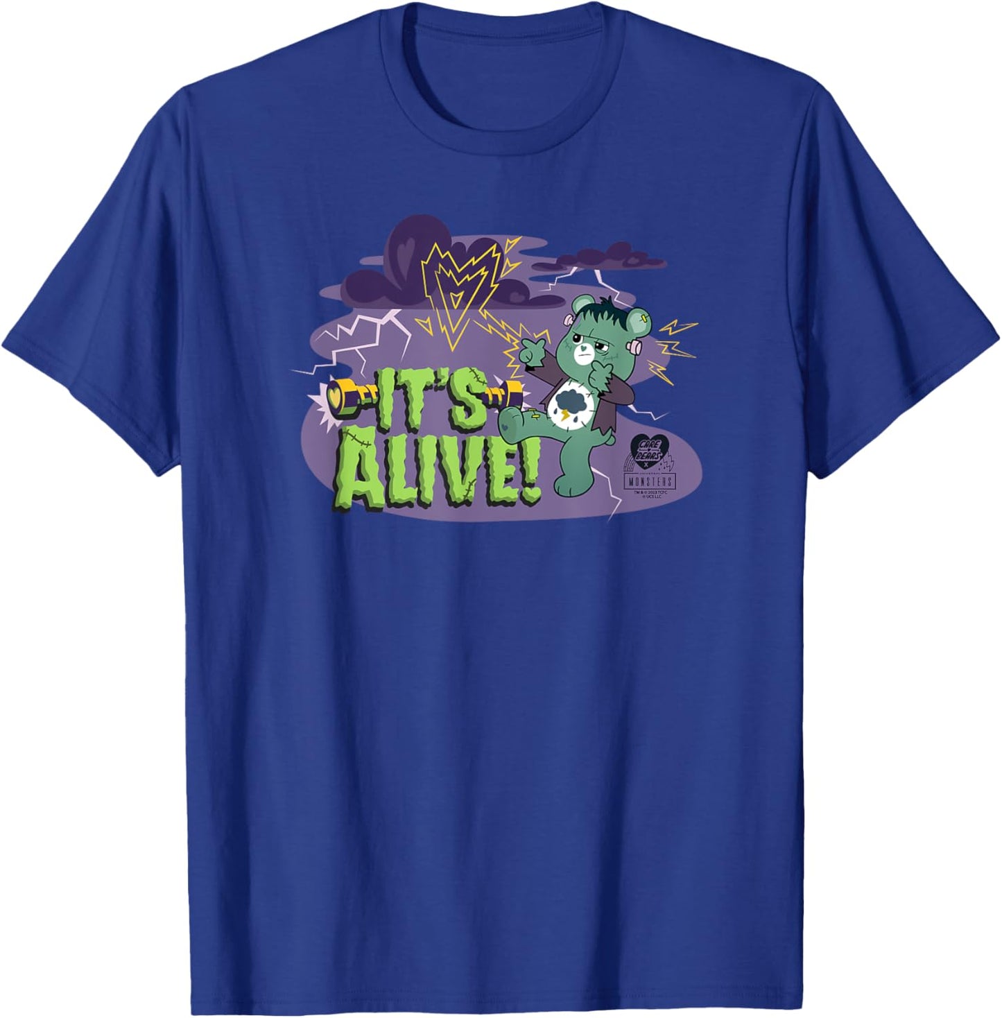 Care Bears x Universal Monsters It's Alive Frankenstein T-Shirt - T-Shirt | Royal