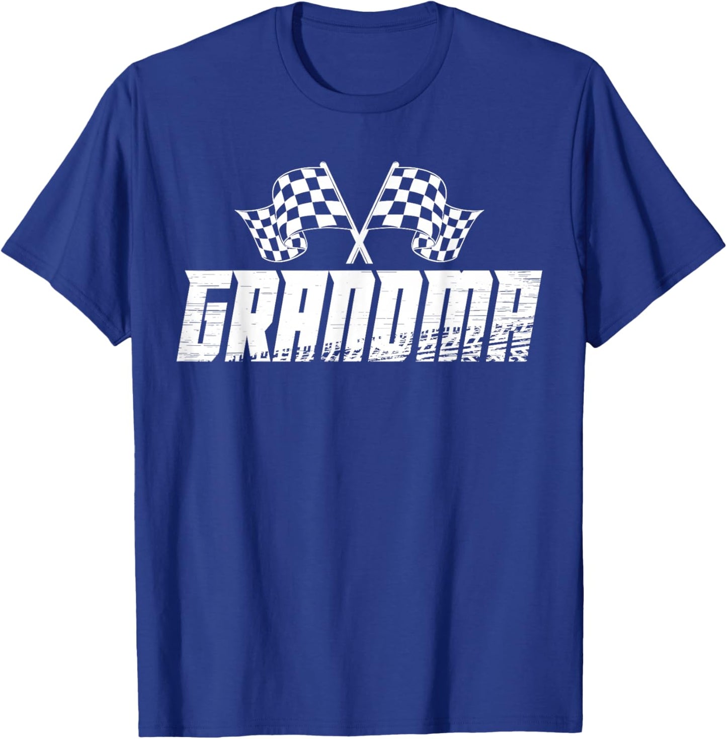 Grandma Pit Crew Family Racing Birthday Race Car T-Shirt - T-Shirt | Royal