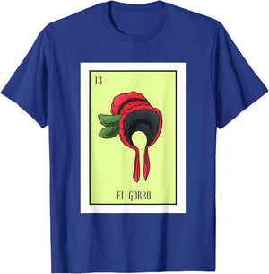 El Gorro Lottery Card Gift The Hat Card Mexican Lottery T-Shirt - T-Shirt | Royal