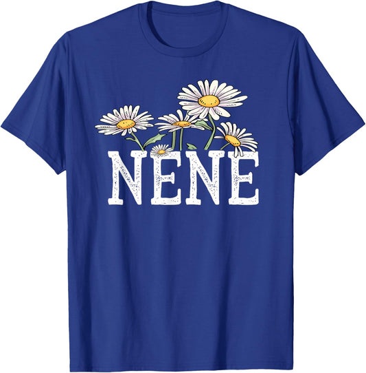 Nene Floral Chamomile Design Mother's Day Gifts Nene T-Shirt - T-Shirt | Royal