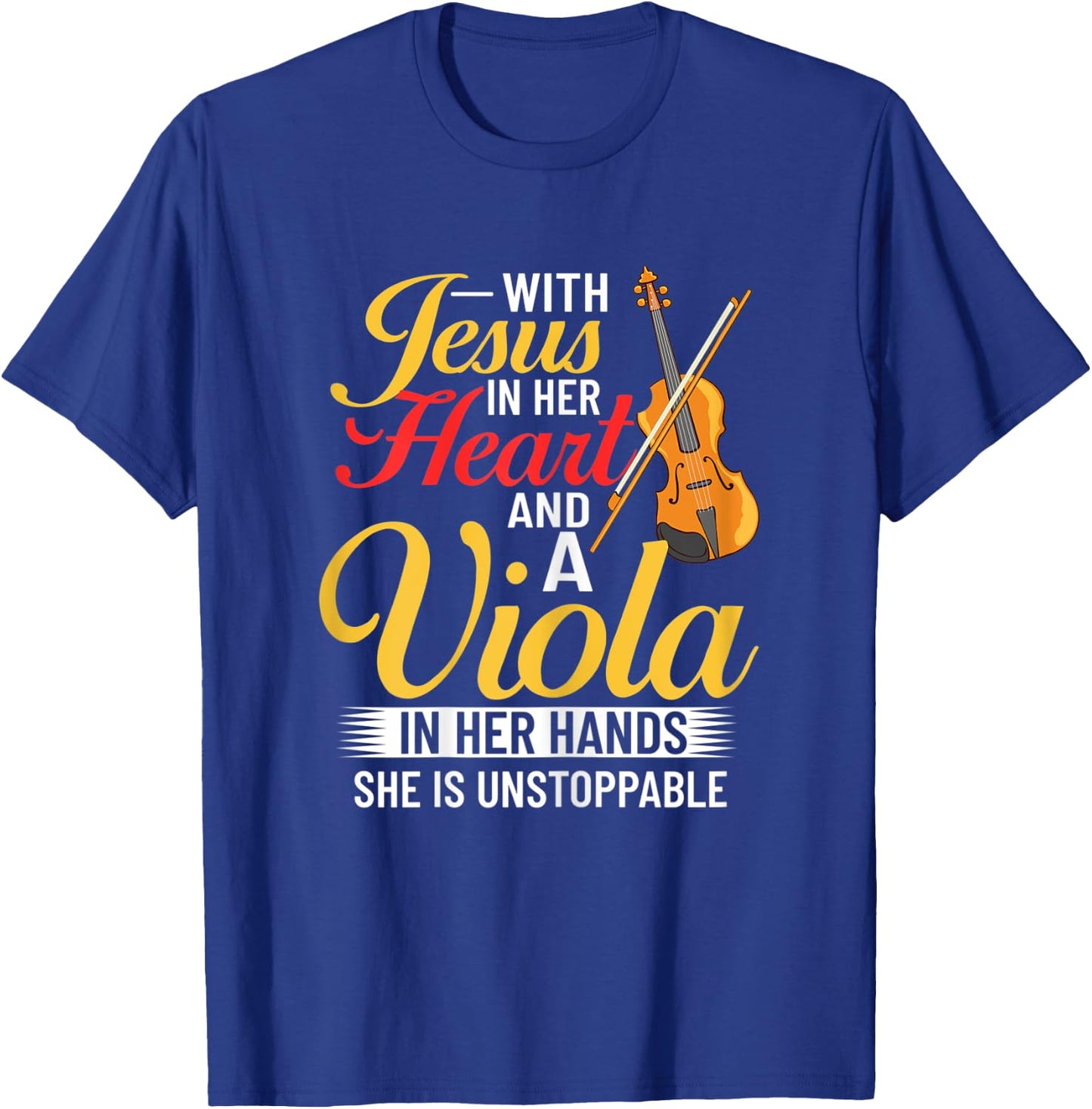 Viola Instrument Music Notes Player Lesson Beginner T-Shirt - T-Shirt | Royal