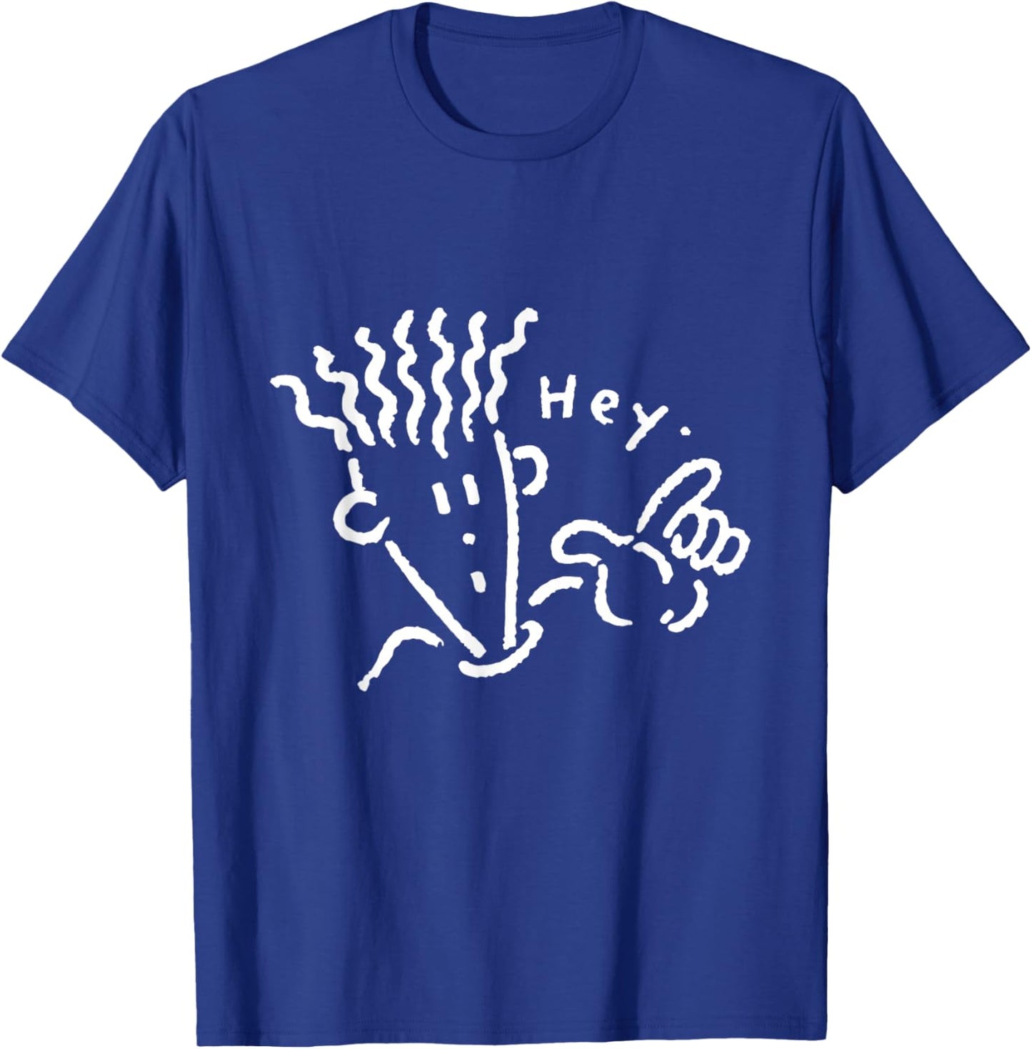 Fido Dido Face Hey Point T-Shirt - T-Shirt | Royal