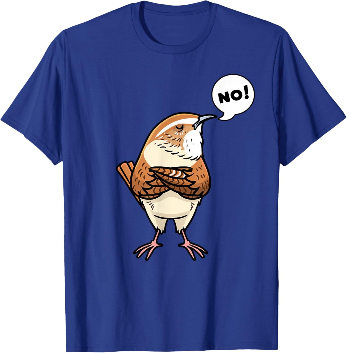 Malwrenluv Wren Bird No T-Shirt - T-Shirt | Royal