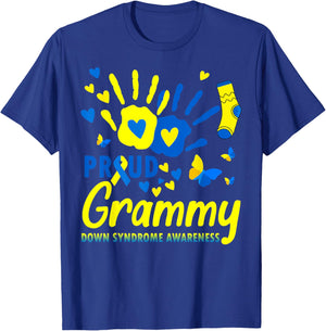 Proud Grammy World Down Syndrome Awareness Day Matching T-Shirt - T-Shirt | Royal