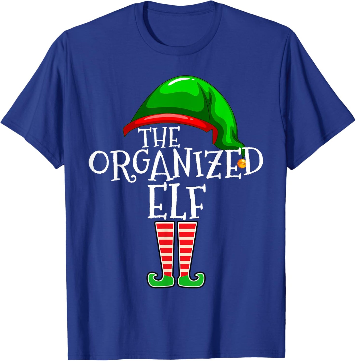Organized Elf Group Matching Family Christmas T-Shirt - T-Shirt | Royal