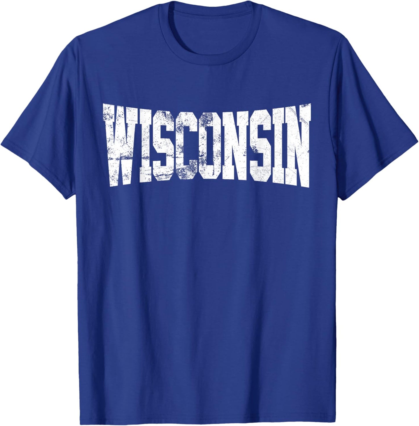 Vintage Wisconsin Wisconsin Red Retro Wisconsin T-Shirt - T-Shirt | Royal