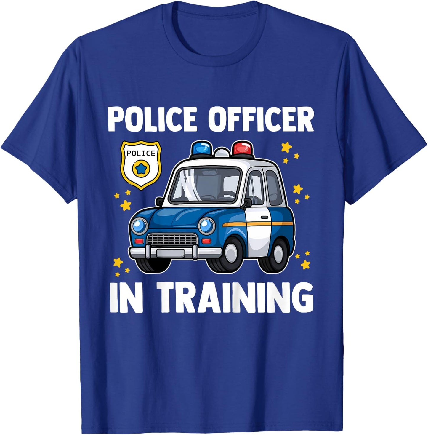 Kids Police Officer In Training Policeman Cop Birthday Youth Boys T-Shirt - T-Shirt | Royal