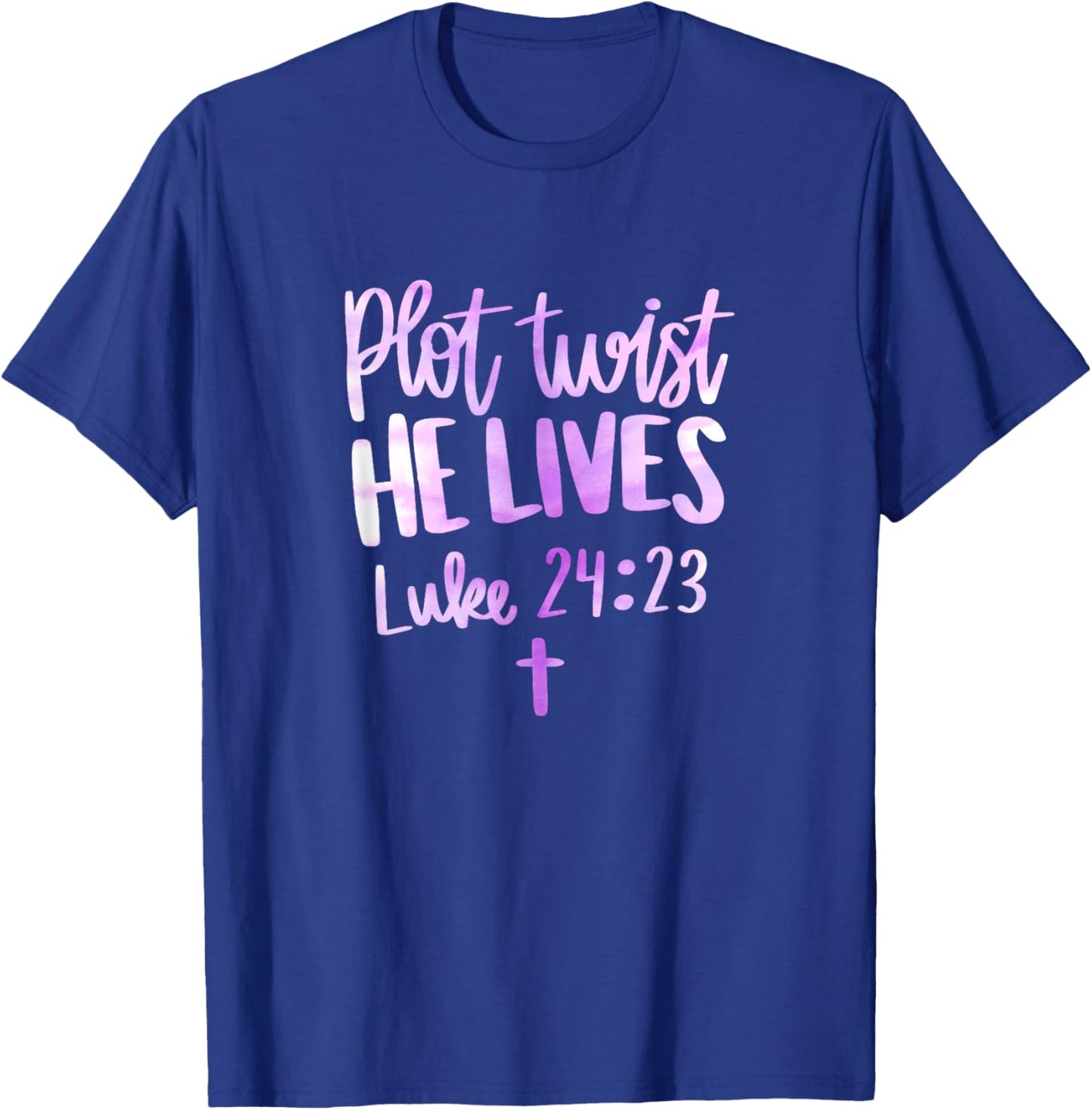 Plot Twist He Lives Jesus Christ Easter Easter Christian T-Shirt - T-Shirt | Royal