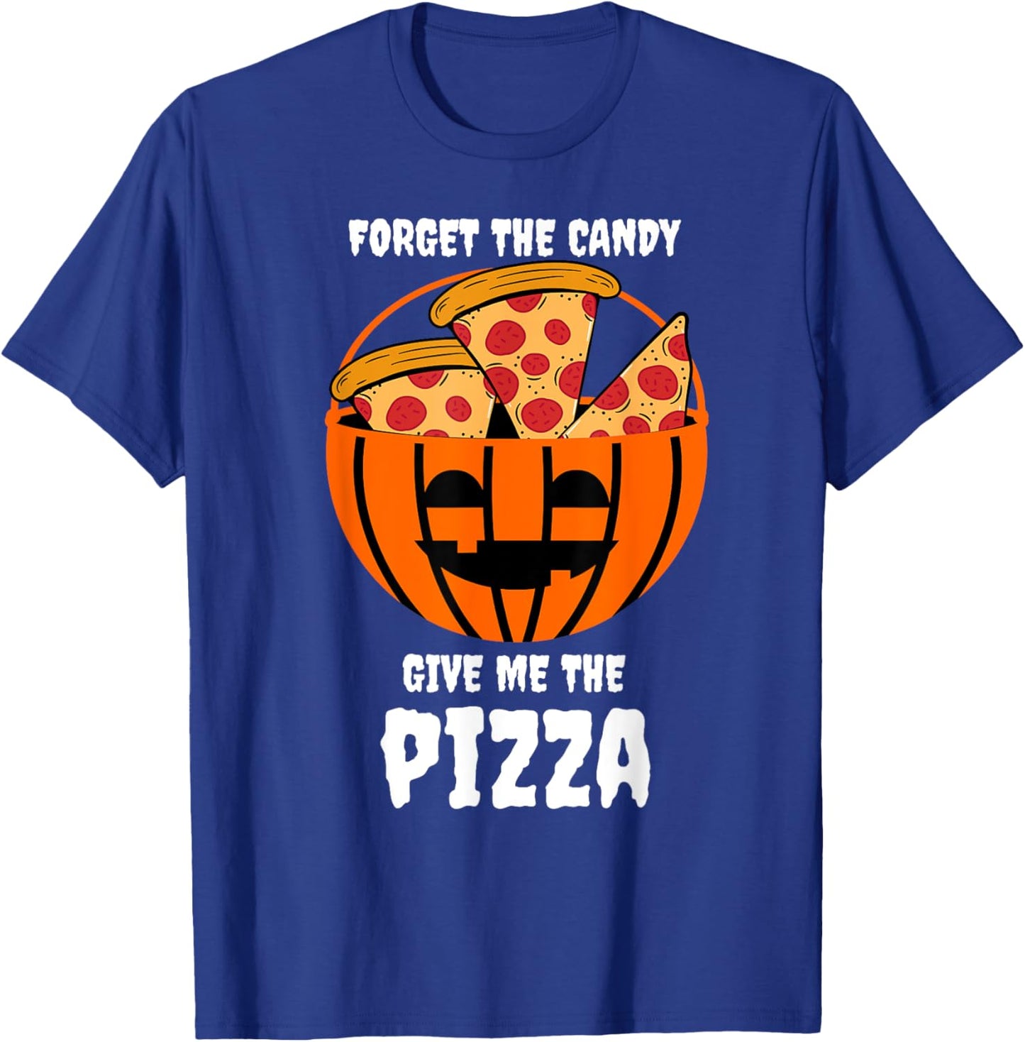 Pizza Pumpkin Jackolantern Costume Easy Halloween Gifts T-Shirt - T-Shirt | Royal