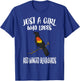 Just A Girl Who Loves Red-winged Blackbirds Birding Gift T-Shirt - T-Shirt | Royal