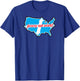 Jimmy Eat World - Across America - Official Merchandise T-Shirt - T-Shirt | Royal