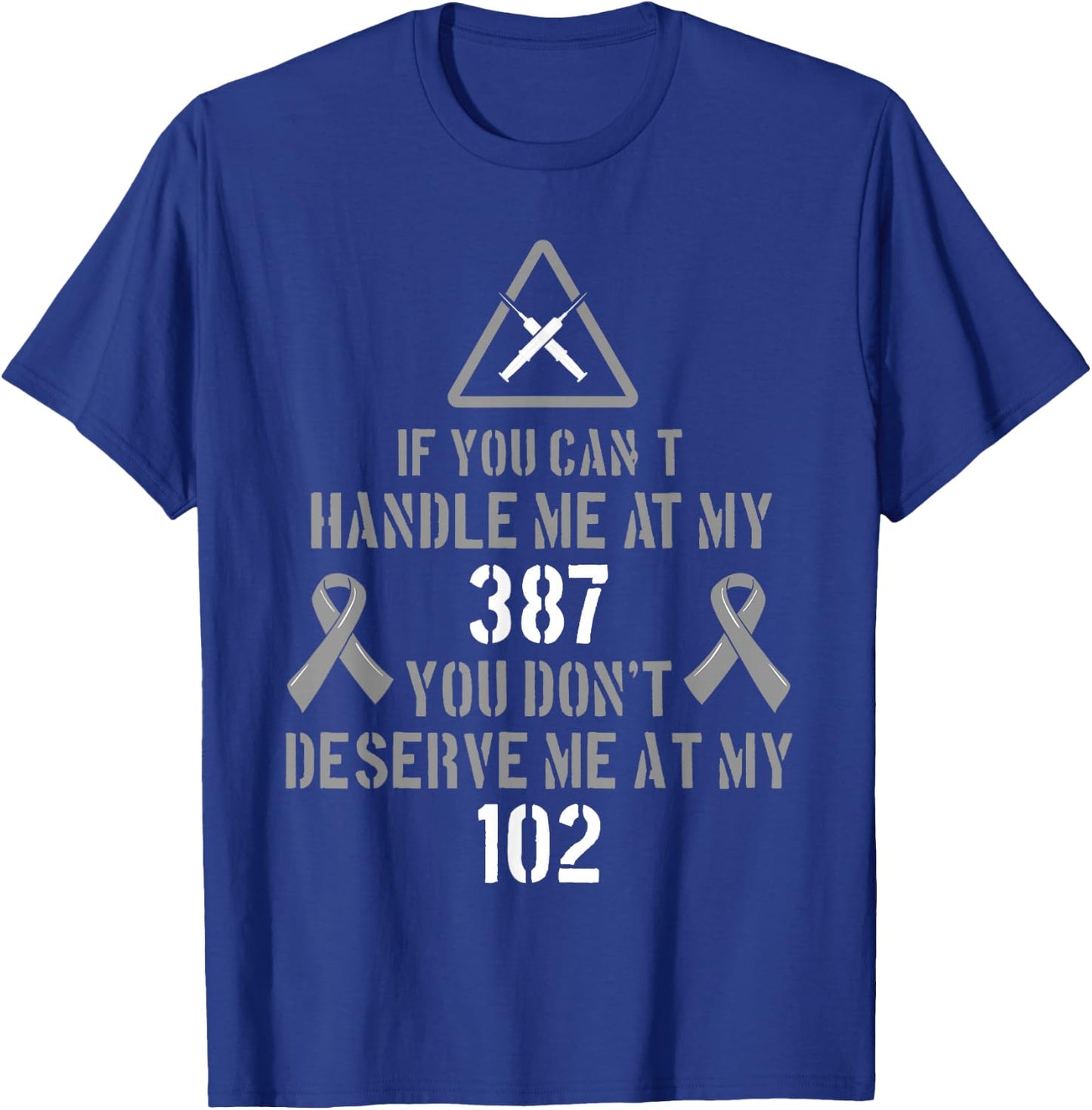 Diabetic Shirt Type 2 Diabetes Disease Injection Gift T-Shirt - T-Shirt | Royal