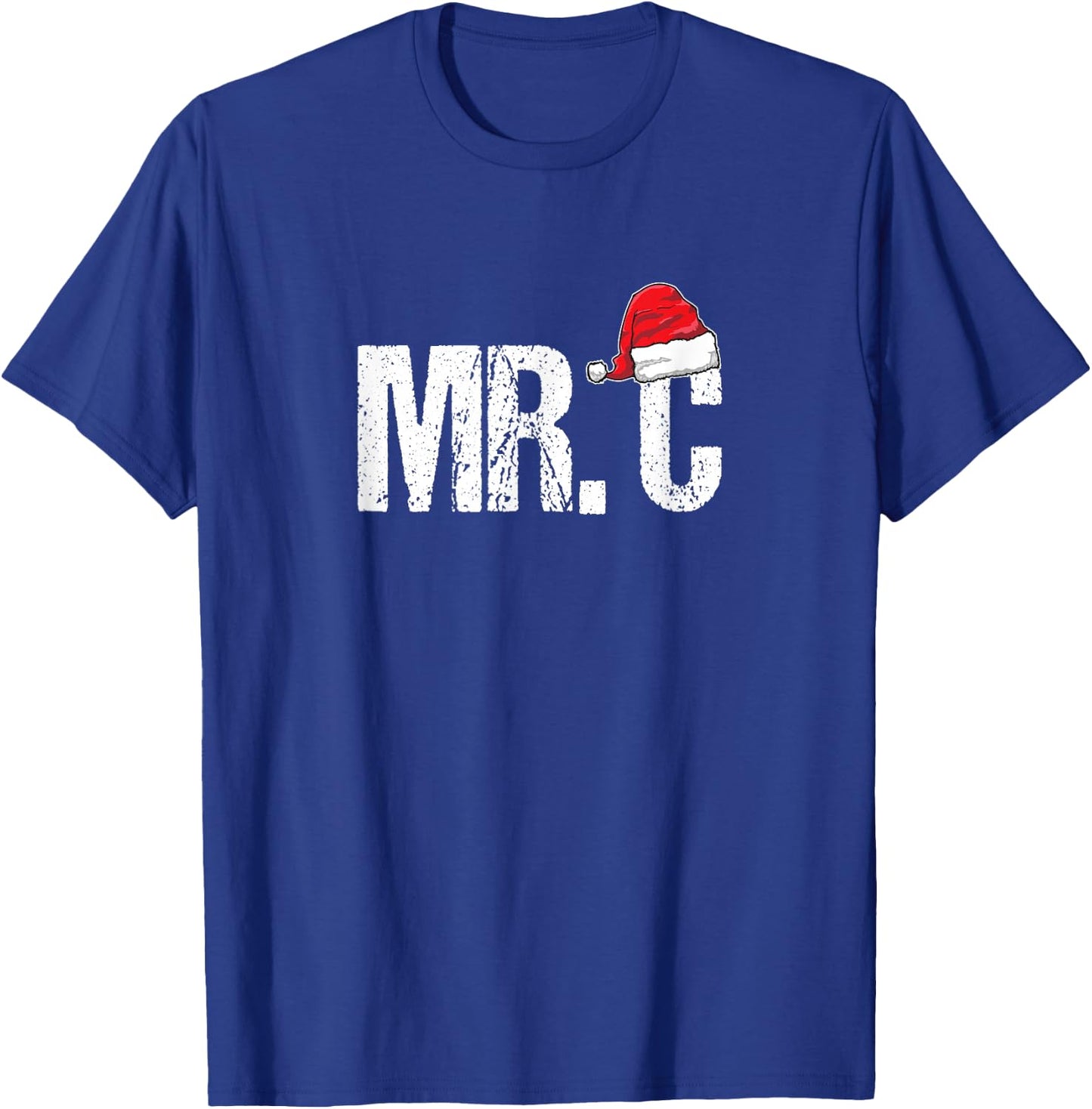 Funny Mr. C - Santa Claus Hat Christmas T-Shirt - T-Shirt | Royal