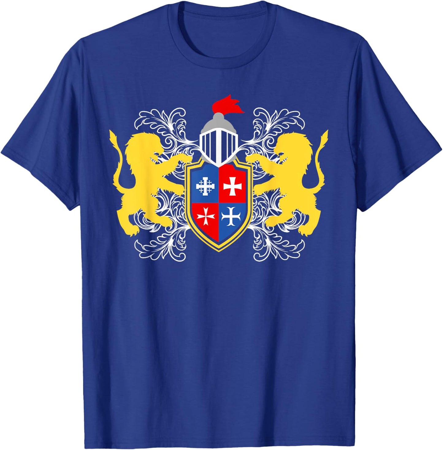 Knight Armour with Lions on Breast Armour Medieval Knight T-Shirt - T-Shirt | Royal