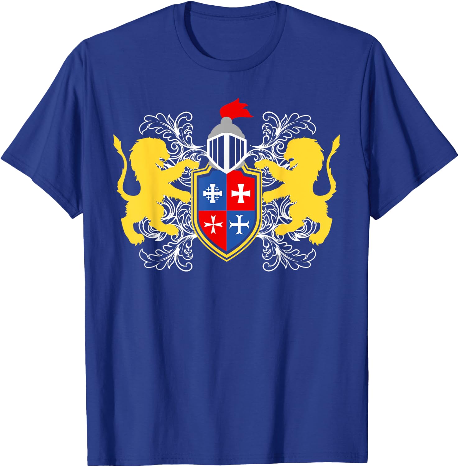 Knight Armour with Lions on Breast Armour Medieval Knight T-Shirt - T-Shirt | Royal