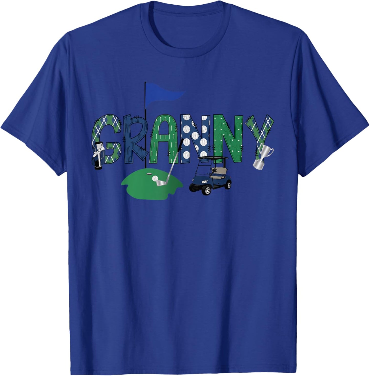 Golf Granny Hole In One Golf First Birthday Party T-Shirt - T-Shirt | Royal
