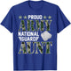 Proud Army National Guard Aunt Military Family Veteran T-Shirt - T-Shirt | Royal