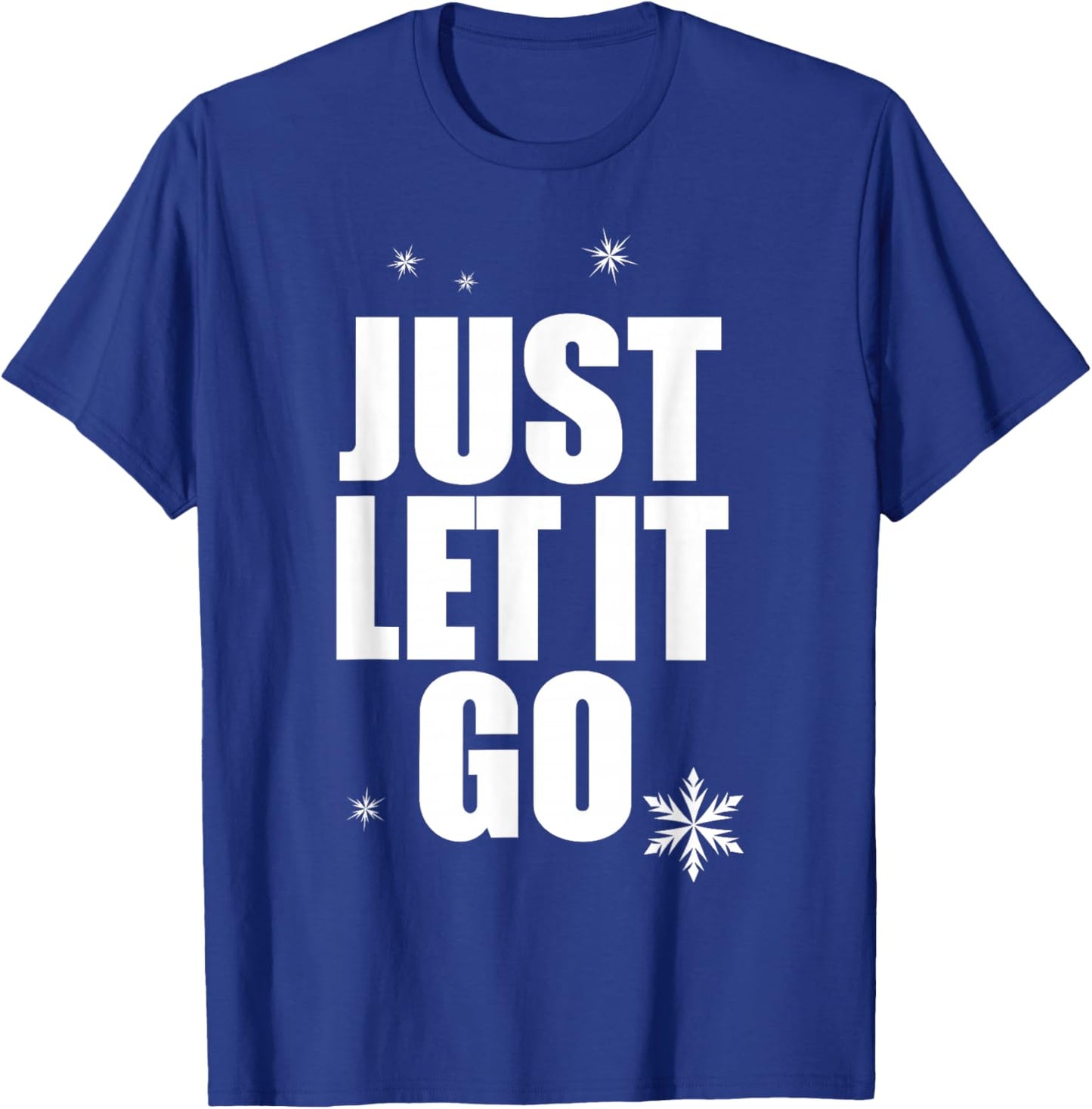Disney Wreck-It Ralph Frozen Let It Go Bold Text Logo T-Shirt - T-Shirt | Royal