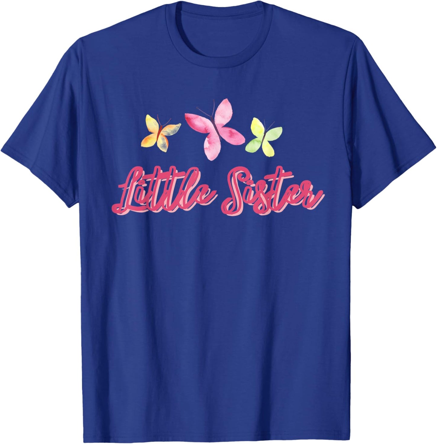 Little Sister Butterflies T-Shirt - T-Shirt | Royal