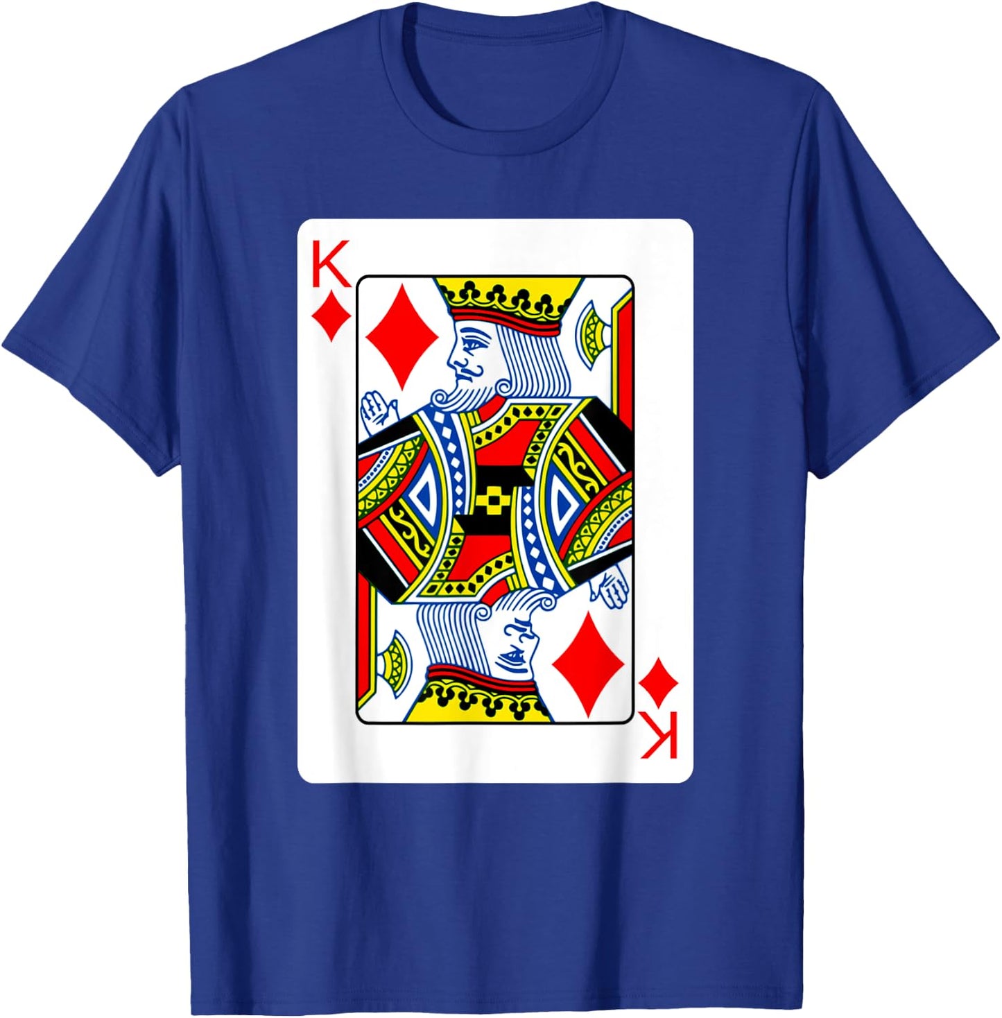 King Of Diamonds Playing Card Group Costume Poker Player T-Shirt - T-Shirt | Royal