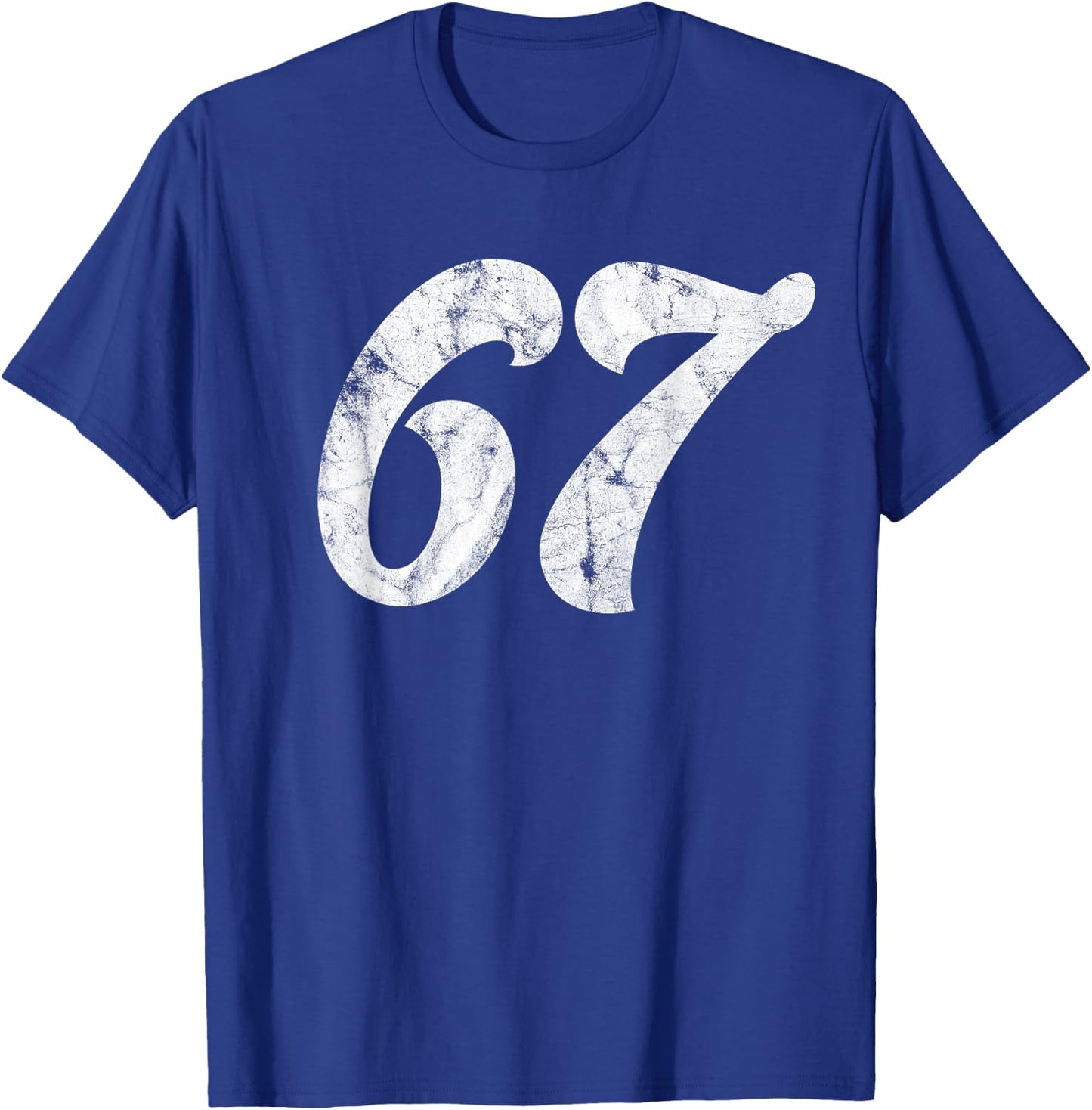 67th Birthday gift | Classic Vintage Women Men 67 year old T-Shirt - T-Shirt | Royal