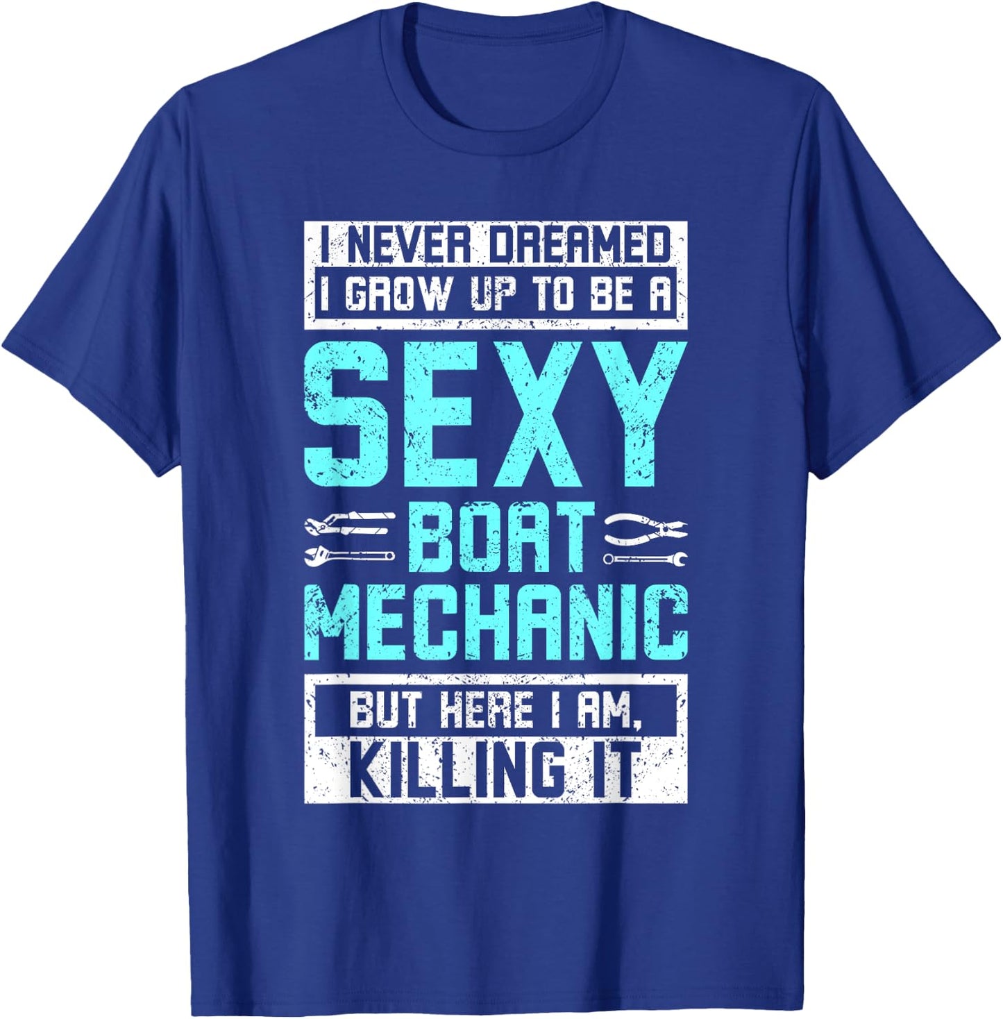 Sexy boat mechanic T-Shirt - T-Shirt | Royal