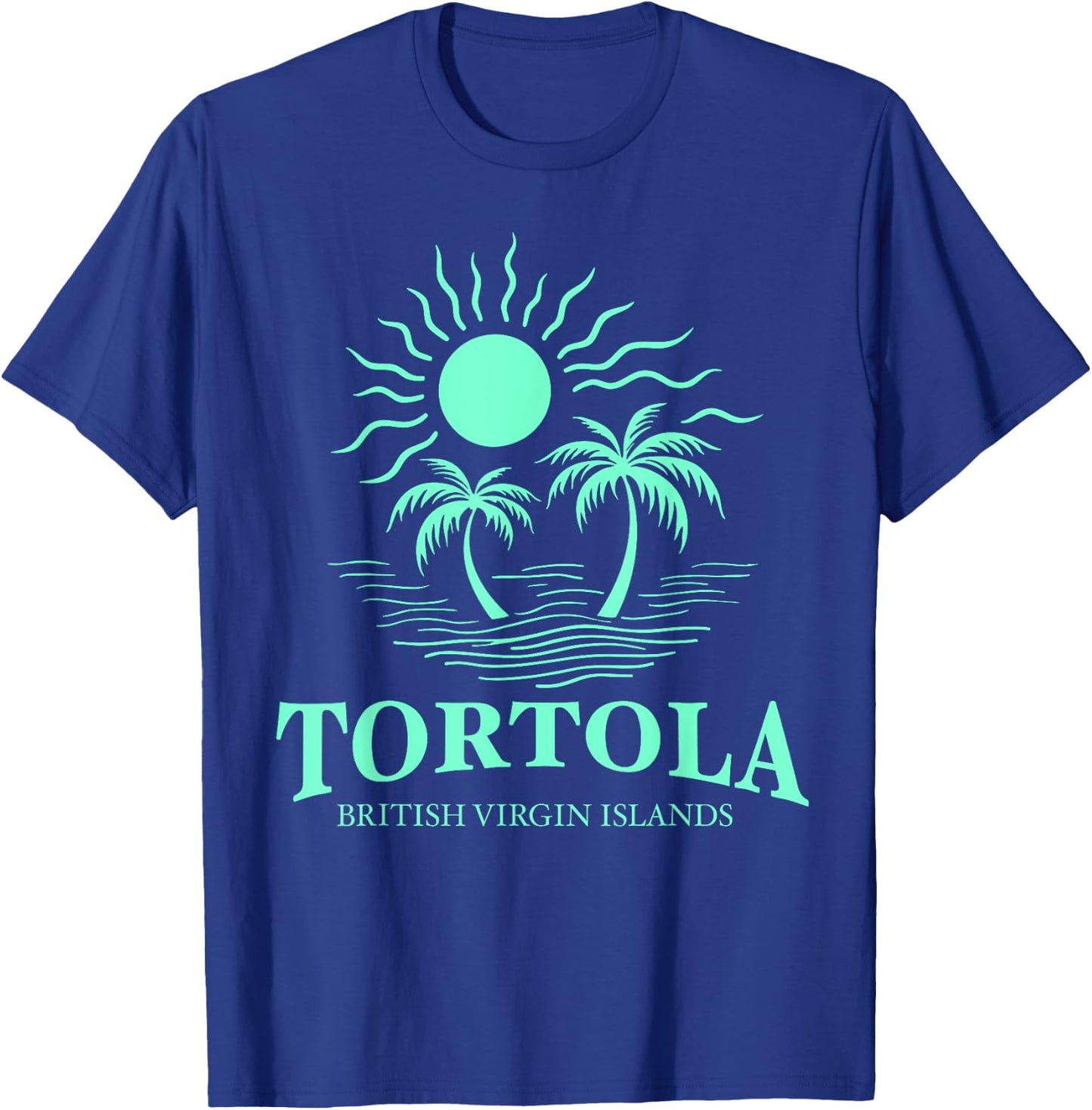 Tortola B.V.I British Virgin Islands Souvenir Vacation T-Shirt - T-Shirt | Royal