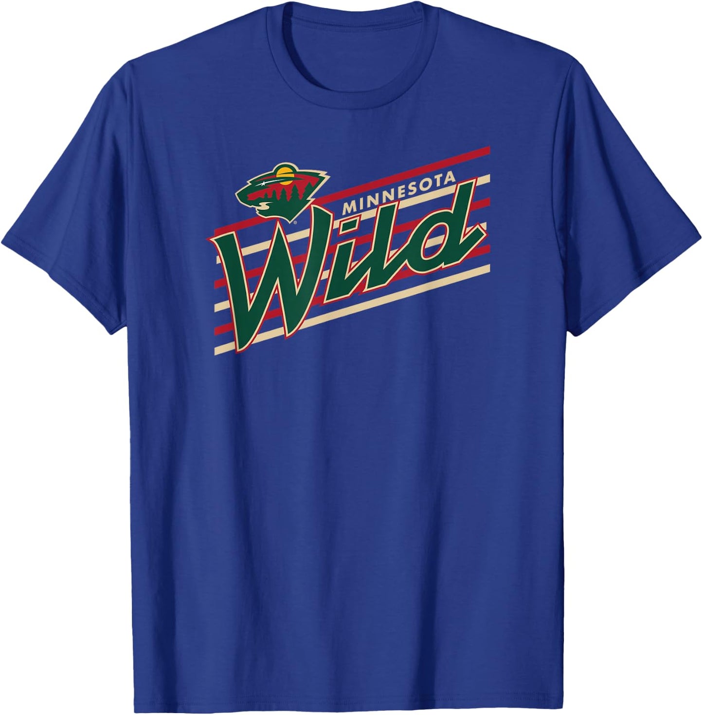 Minnesota Wild Retro Performer Officially Licensed T-Shirt - T-Shirt | Royal