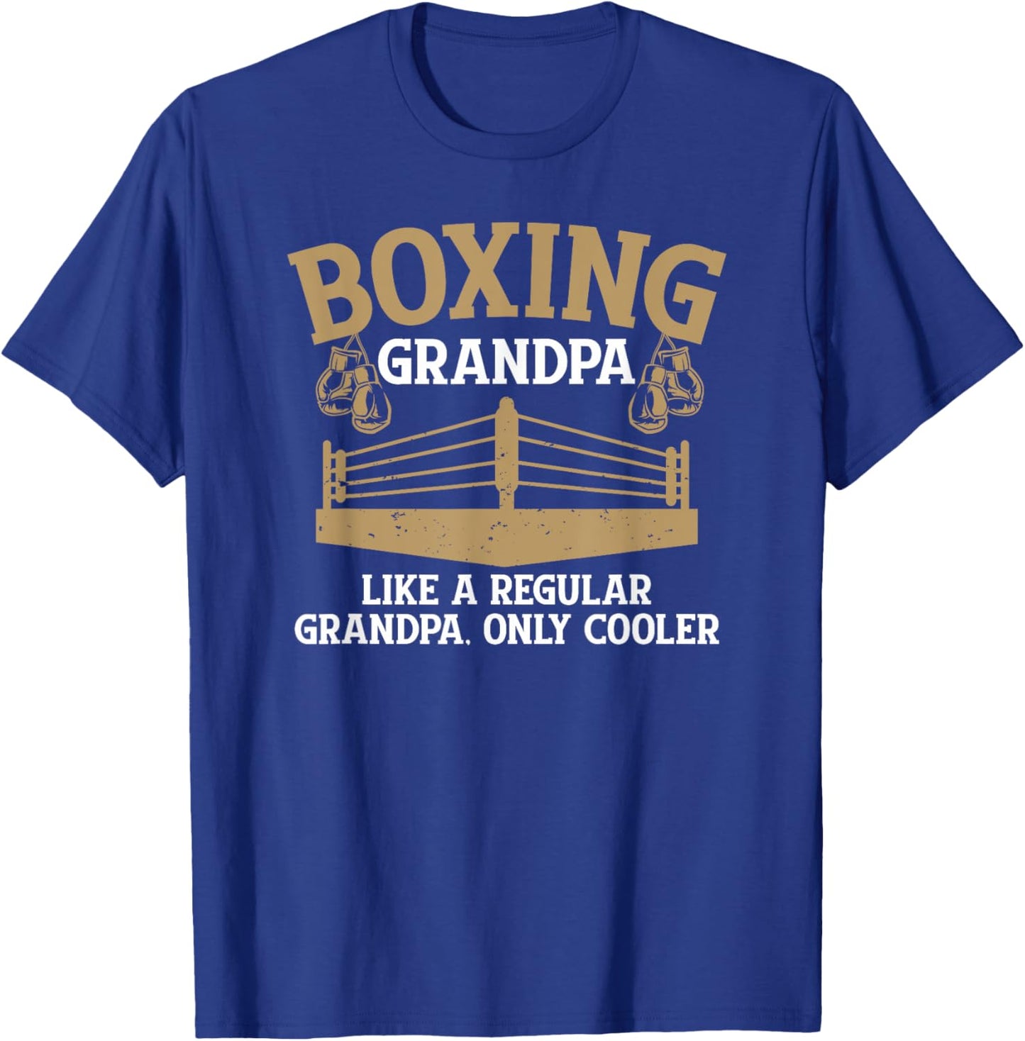Boxing Grandpa Cool Boxing Grandfather T-Shirt - T-Shirt | Royal