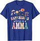 Happiness is Being an Amma Floral Design Amma Mother's Day T-Shirt - T-Shirt | Royal