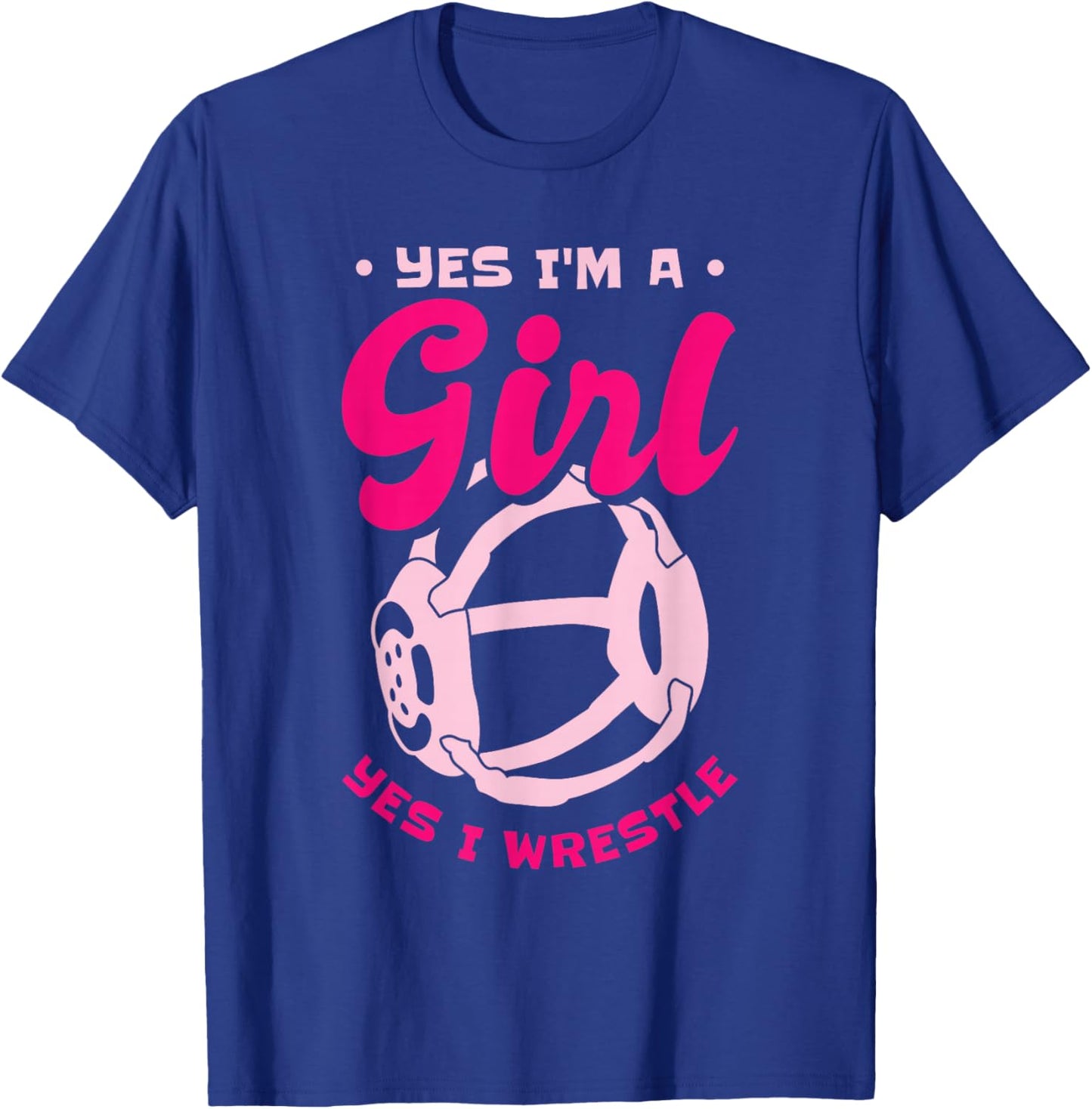 Girls Wrestling Wrestler Wrestle Women Girls Wrestling T-Shirt - T-Shirt | Royal